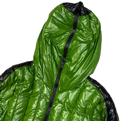 Duvetica Puffer Jacket In Green & Black ( L )