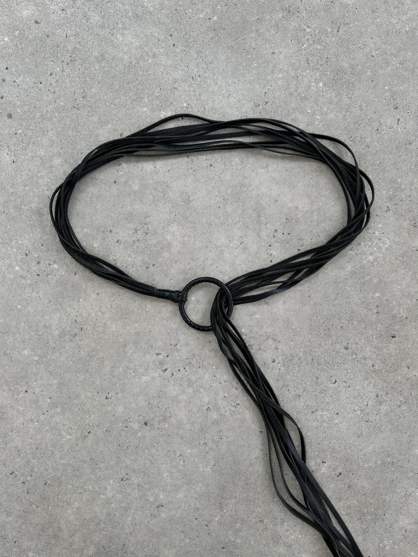 Vintage Leather Tassel Belt - One Size