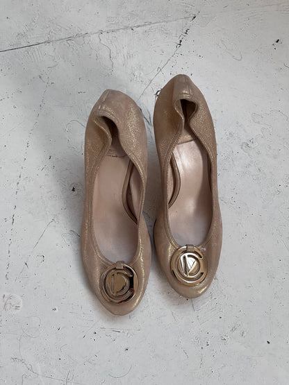 2000s christian dior heels | BEIGE, Beige