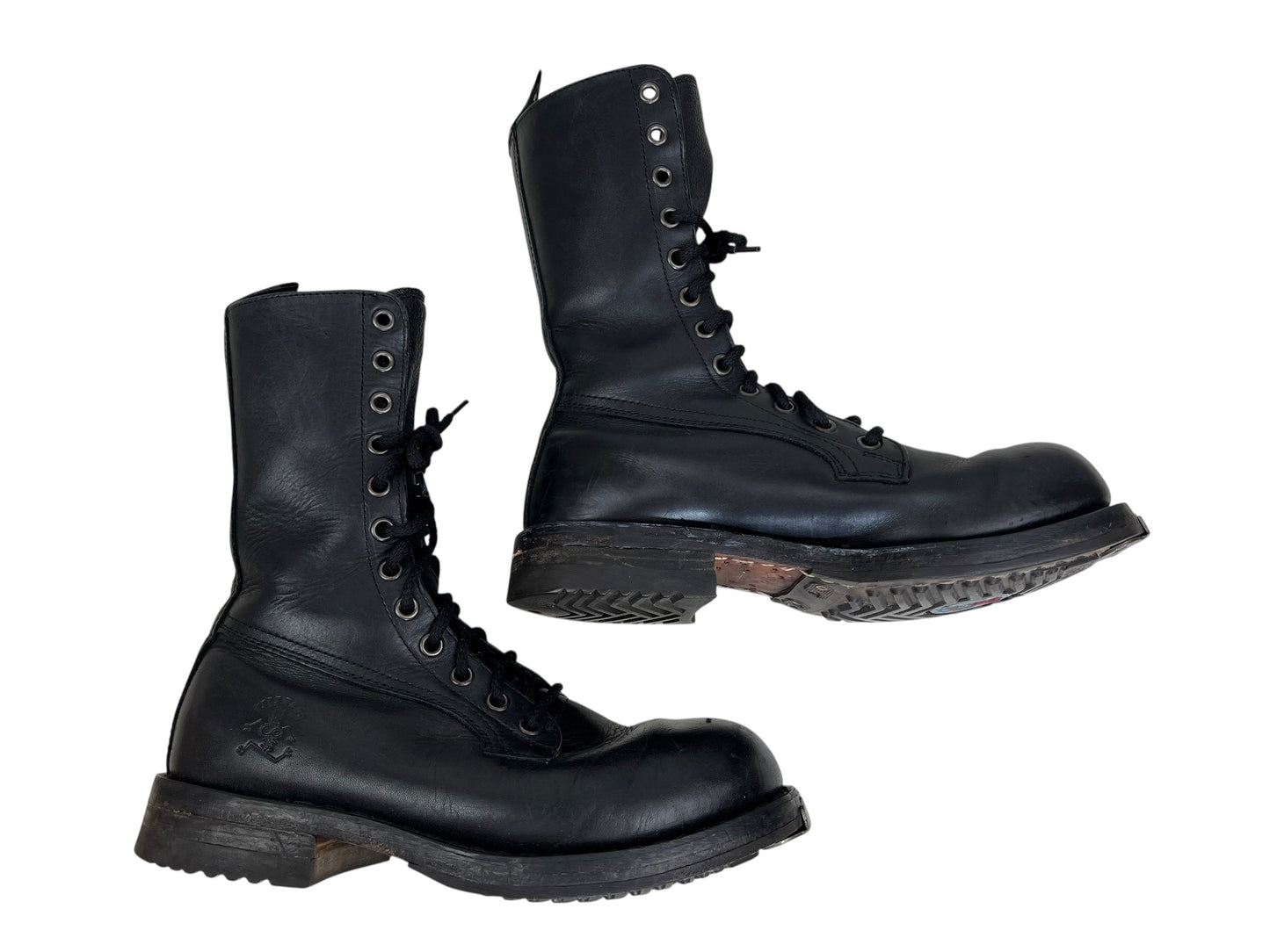 Tank Girl 1995 steel toe cap boots, film memorabilia | BLACK, Tan