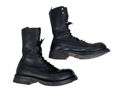 Tank Girl 1995 steel toe cap boots, film memorabilia | BLACK, Tan
