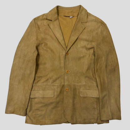 Miu Miu SS00 Suede Leather Blazer Jacket - IT50 (M) | Default Title, Multicoloured