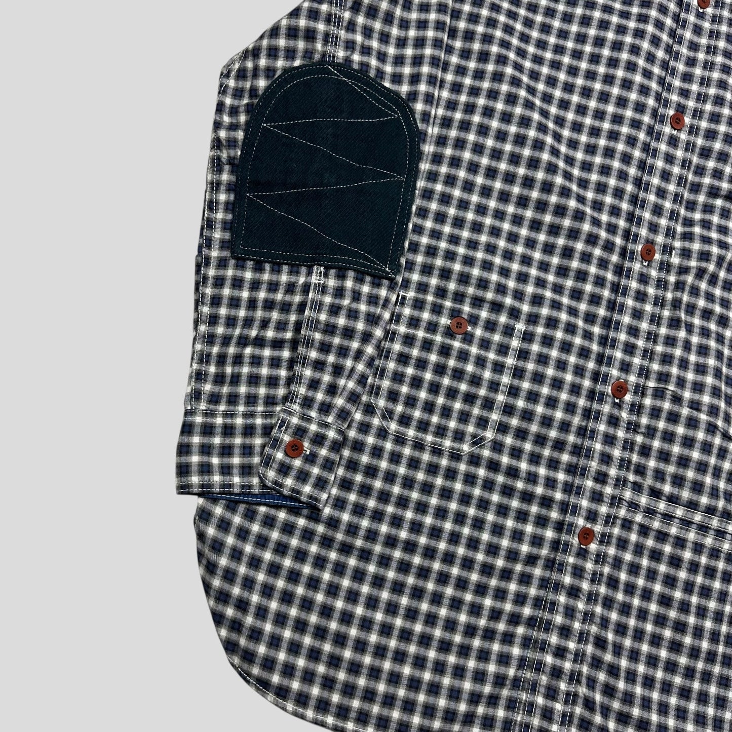 Junya Watanabe MAN 2019 Shadow Plaid Cargo Shirt - M/L