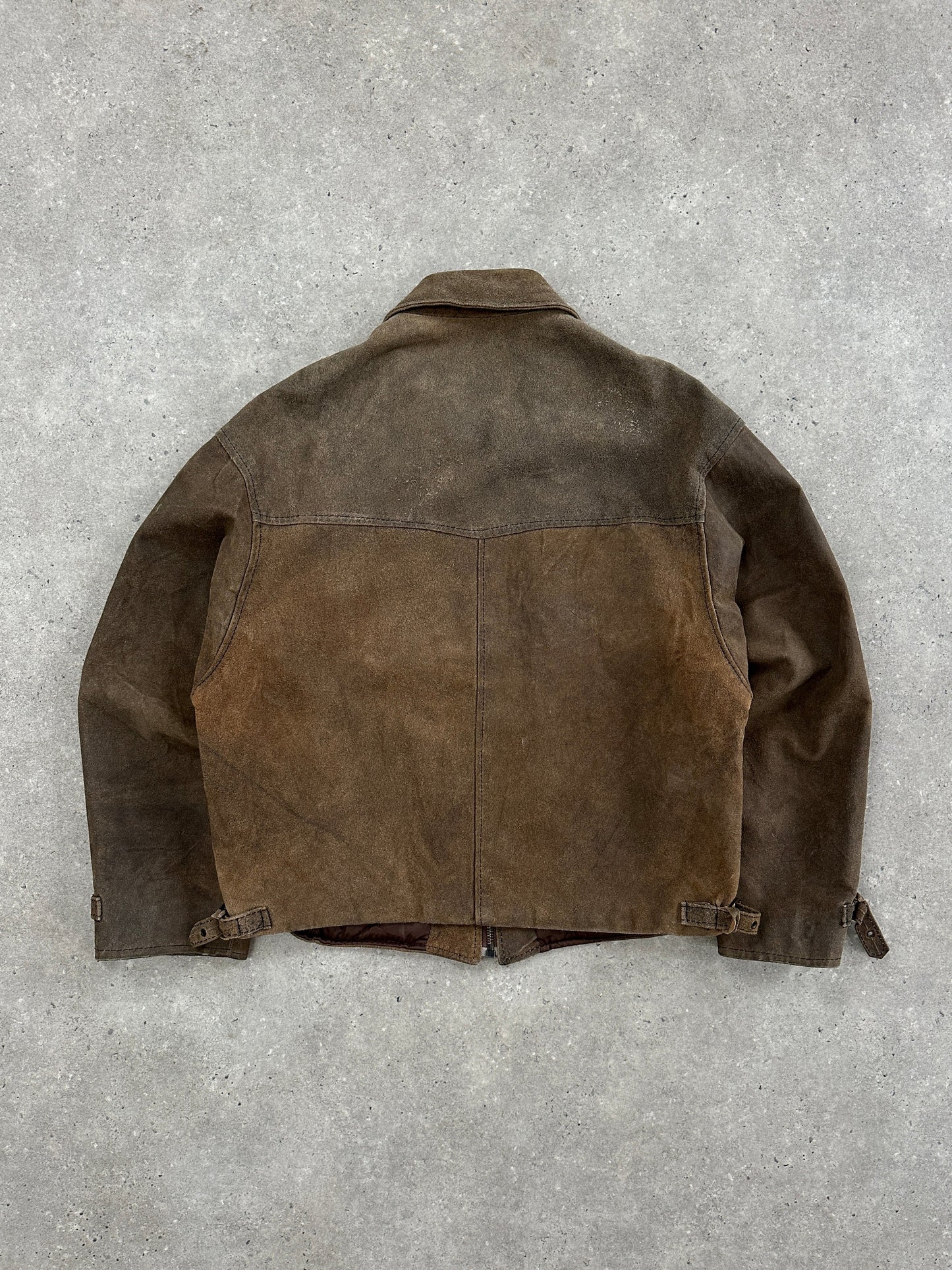 Vintage 1980s Boxy Leather Jacket - XL