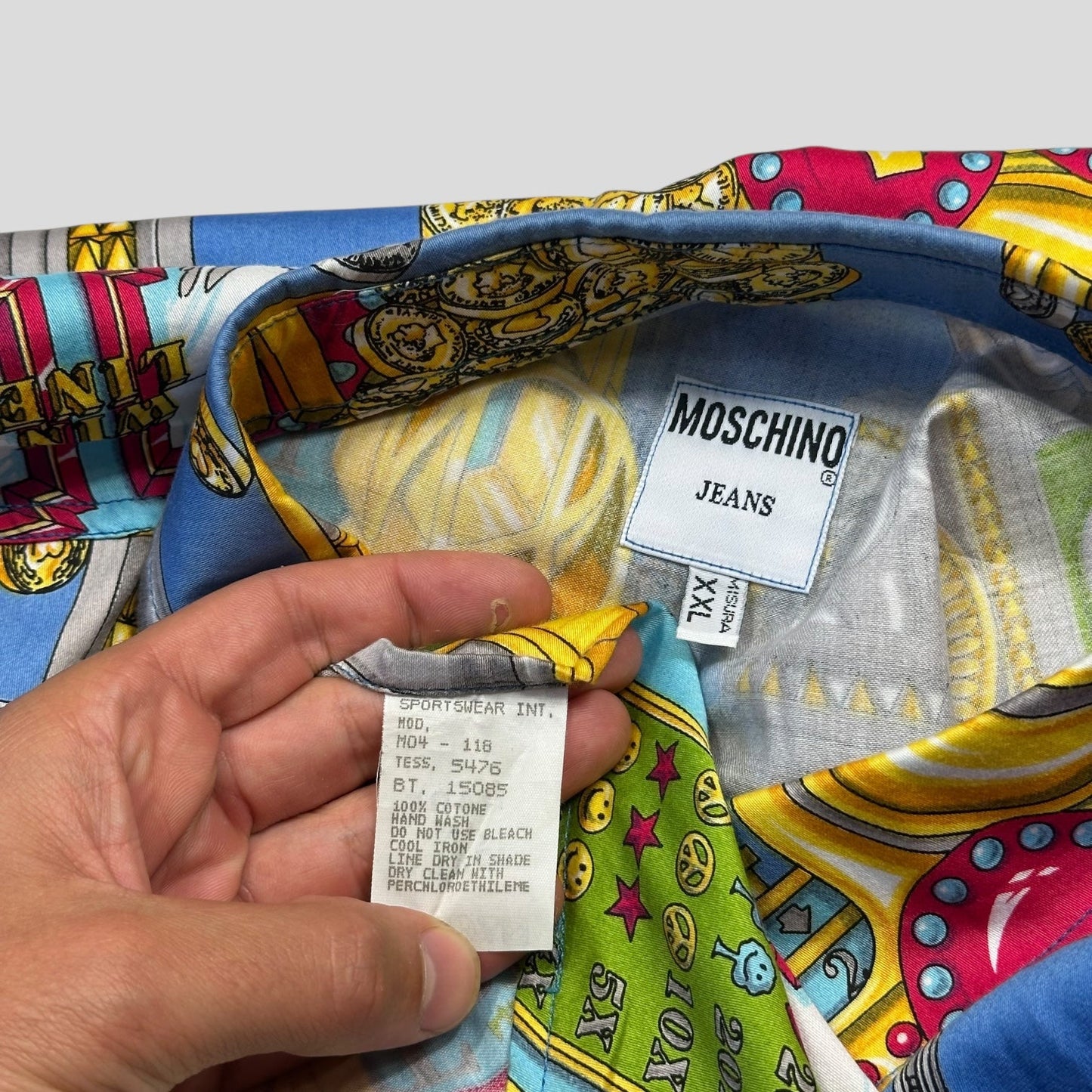 Moschino Jeans 1995 Slot Machine Shirt - XXL | Default Title, Multicoloured