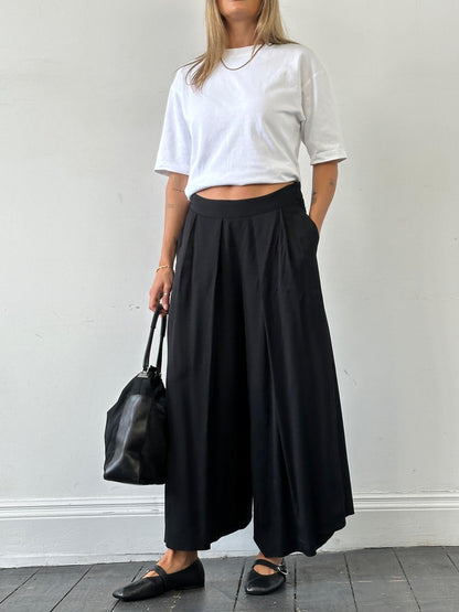 Jigsaw Wide Leg Pleated Culottes - W28 - Known Source