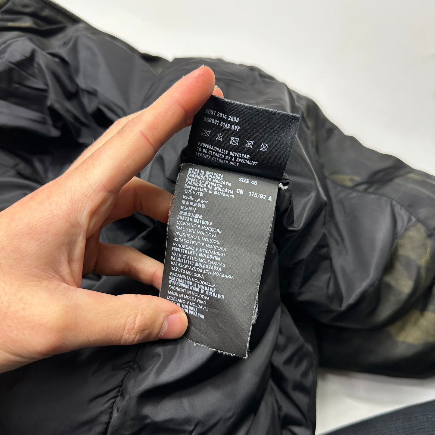 Prada Milano 2014 Green Camo Nylon Elder Down Leather Puffer - IT46