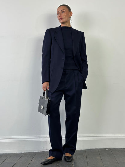 Italian Vintage Pure Wool Tailored Trousers - W32