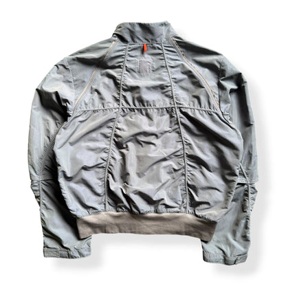 2000's Hugo Boss 'Orange' Iridescent Nylon Bomber (M) | Medium, Blue