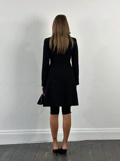 Emporio Armani 2000s Pure Wool Tailored Coat - S