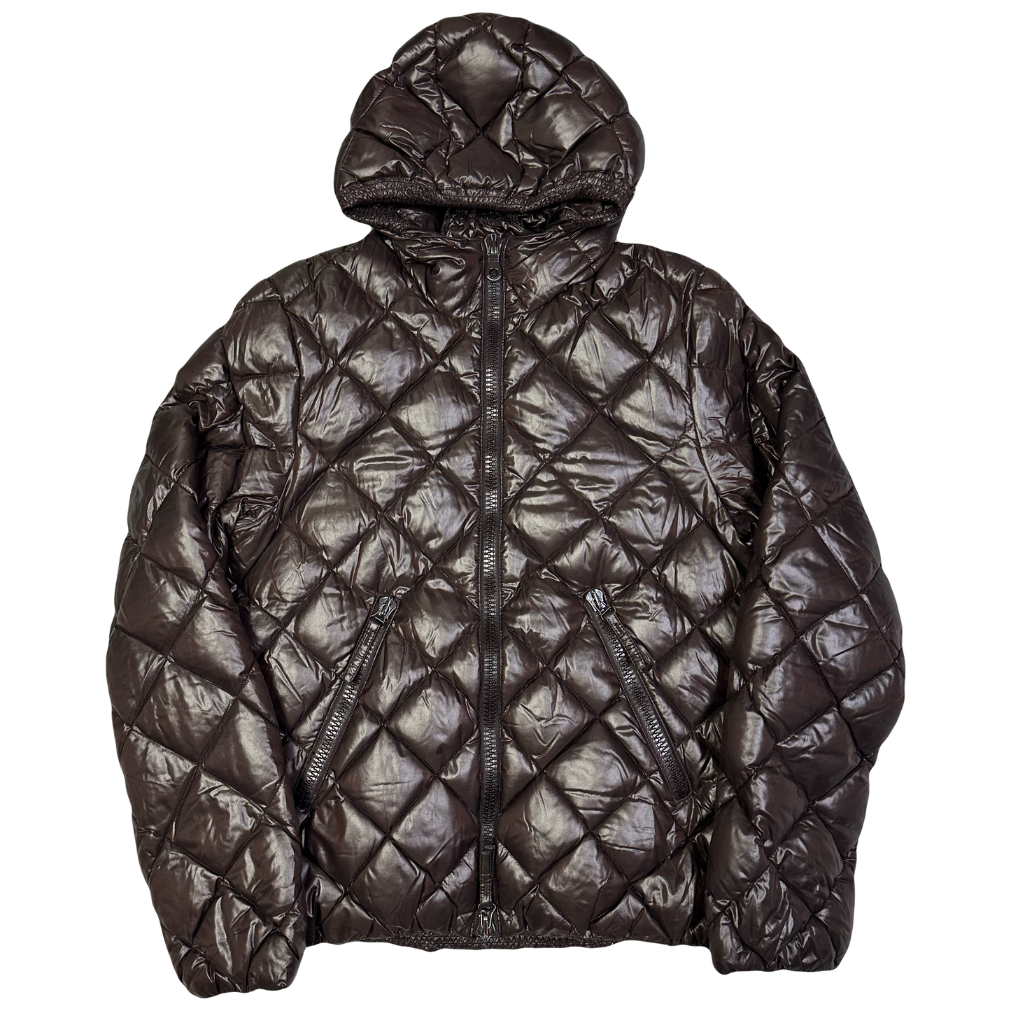 Duvetica Diamond Stitch Puffer Jacket In Brown ( S )