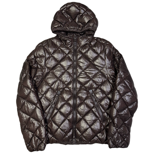 Duvetica Diamond Stitch Puffer Jacket In Brown ( S )