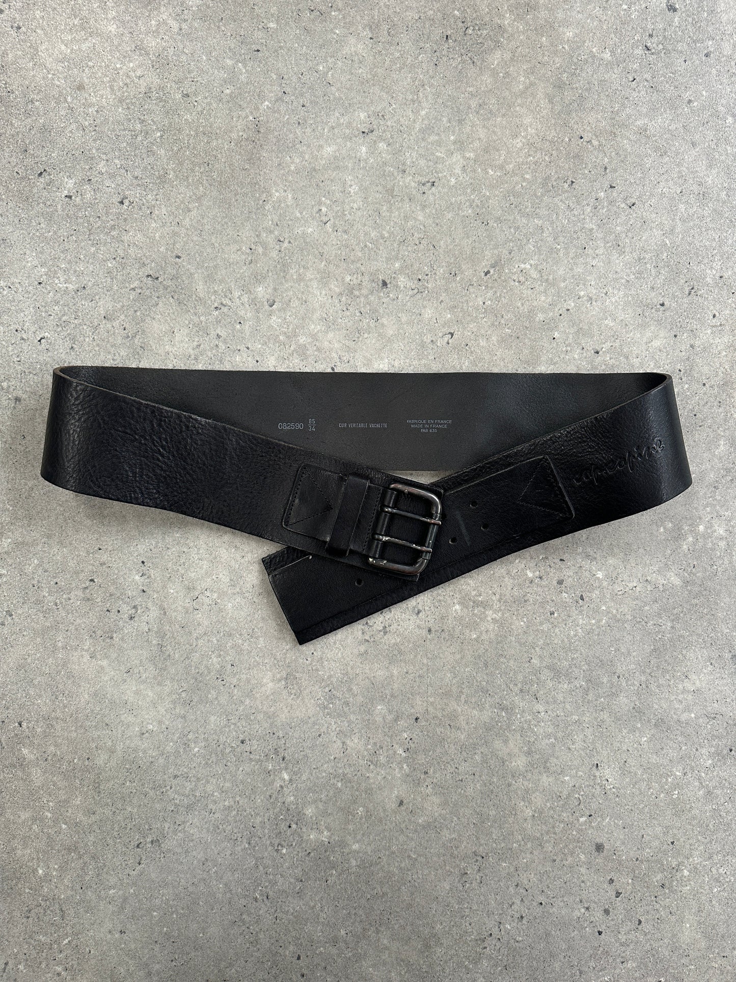 Cop Copine 1990s Chunky Leather Belt - W32-36