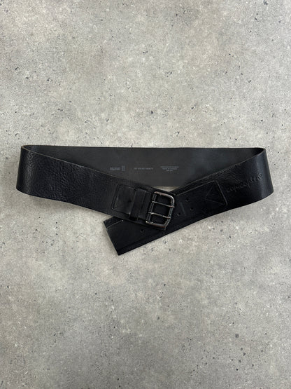 Cop Copine 1990s Chunky Leather Belt - W32-36