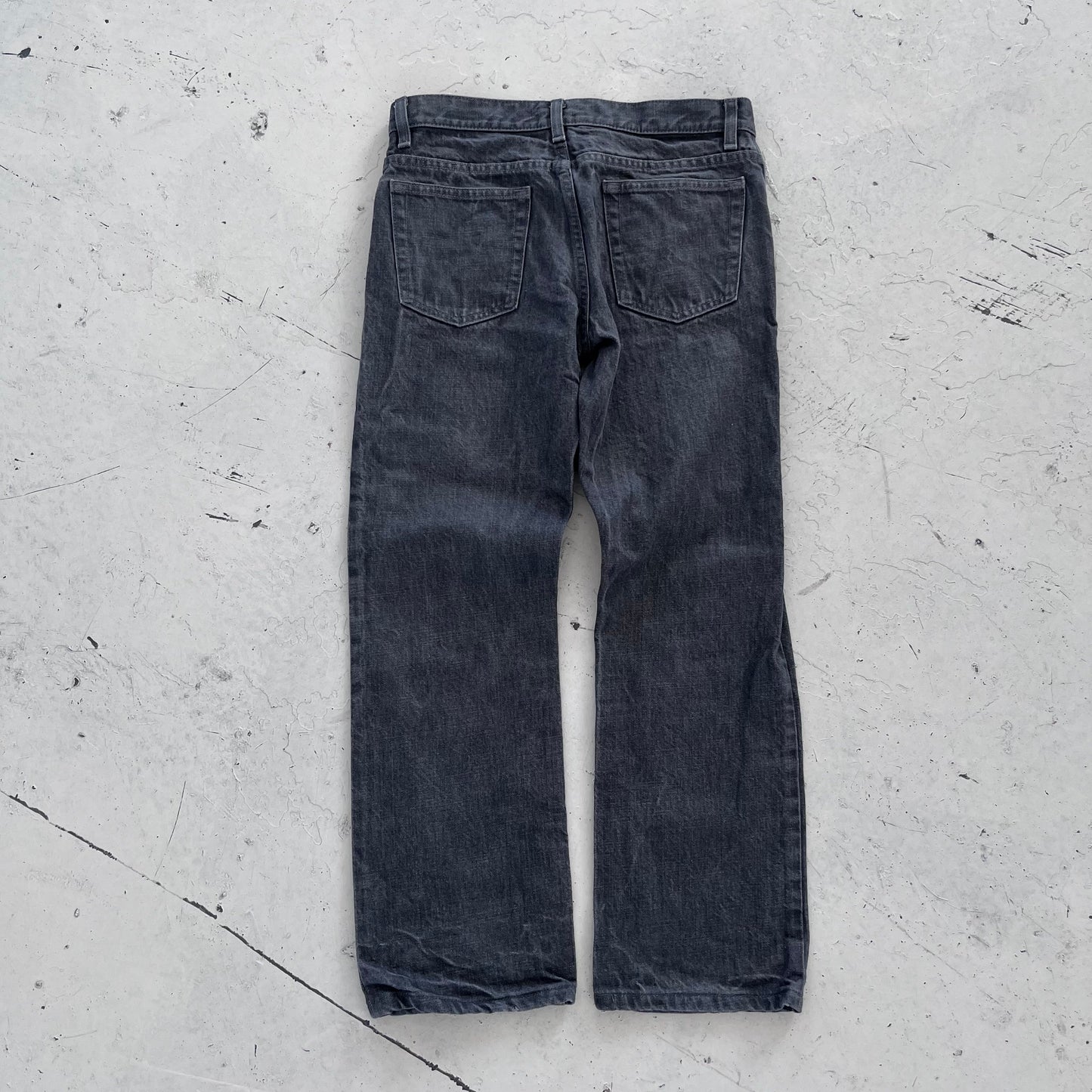 1990s helmut lang grey bootcut denim | Gray, Grey