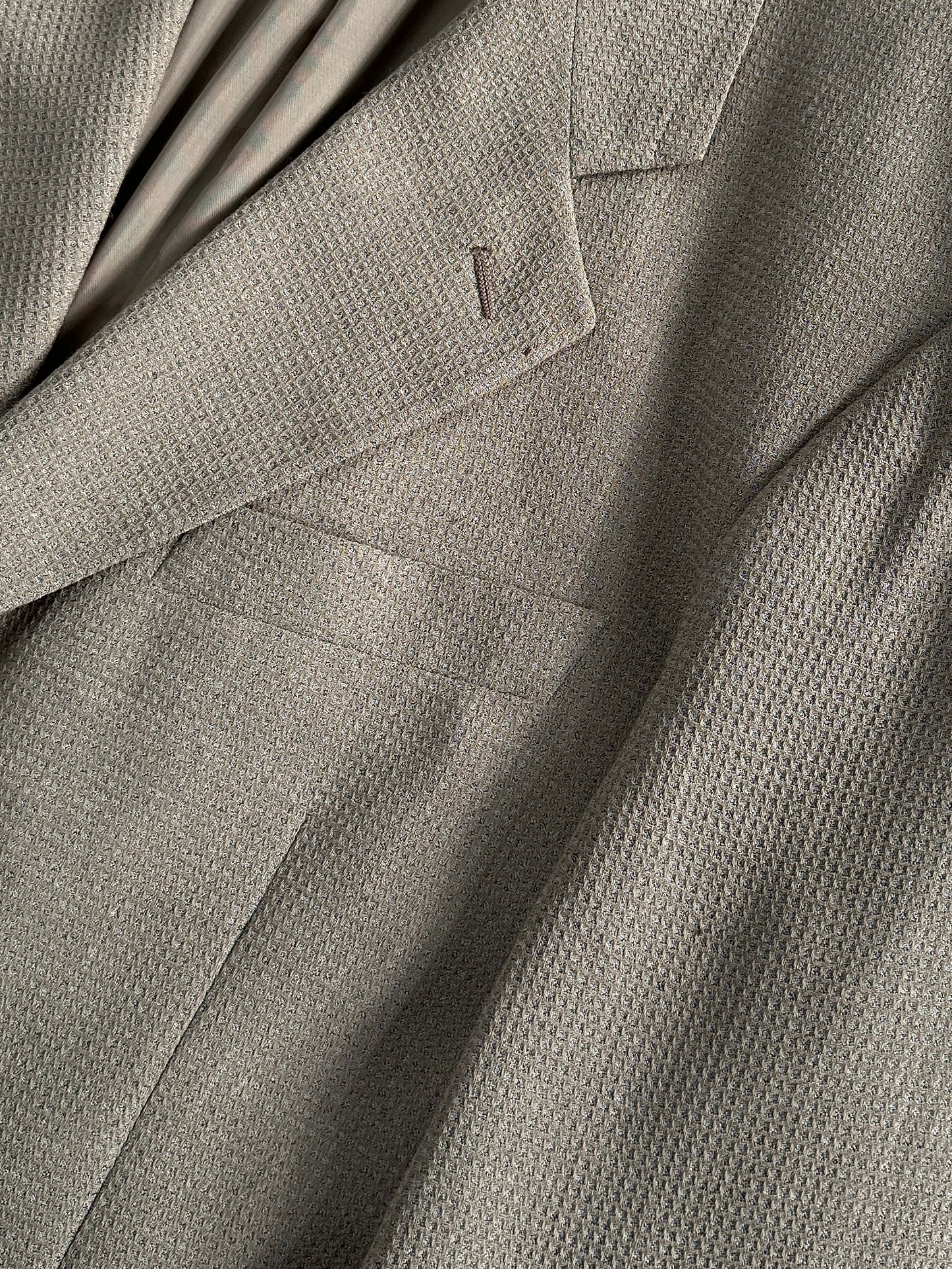 Giorgio Armani Le Collezioni 1990s Wool Woven Blazer - 40R/L