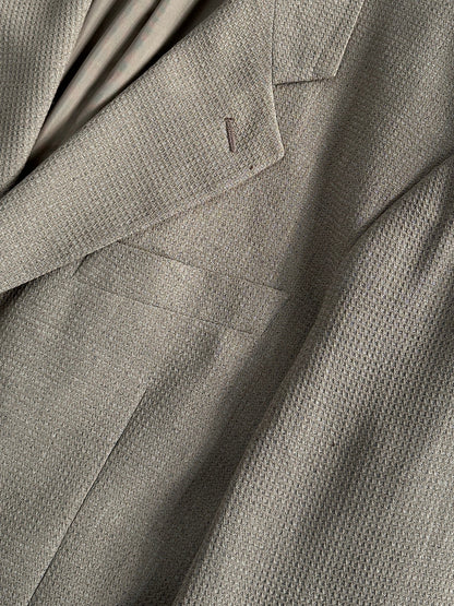 Giorgio Armani Le Collezioni 1990s Wool Woven Blazer - 40R/L