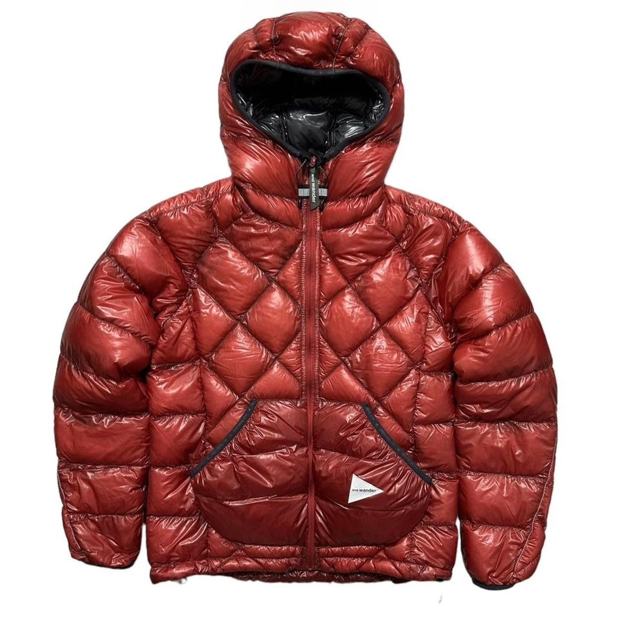 And Wander Red Pertex Diamond Stich Down Jacket