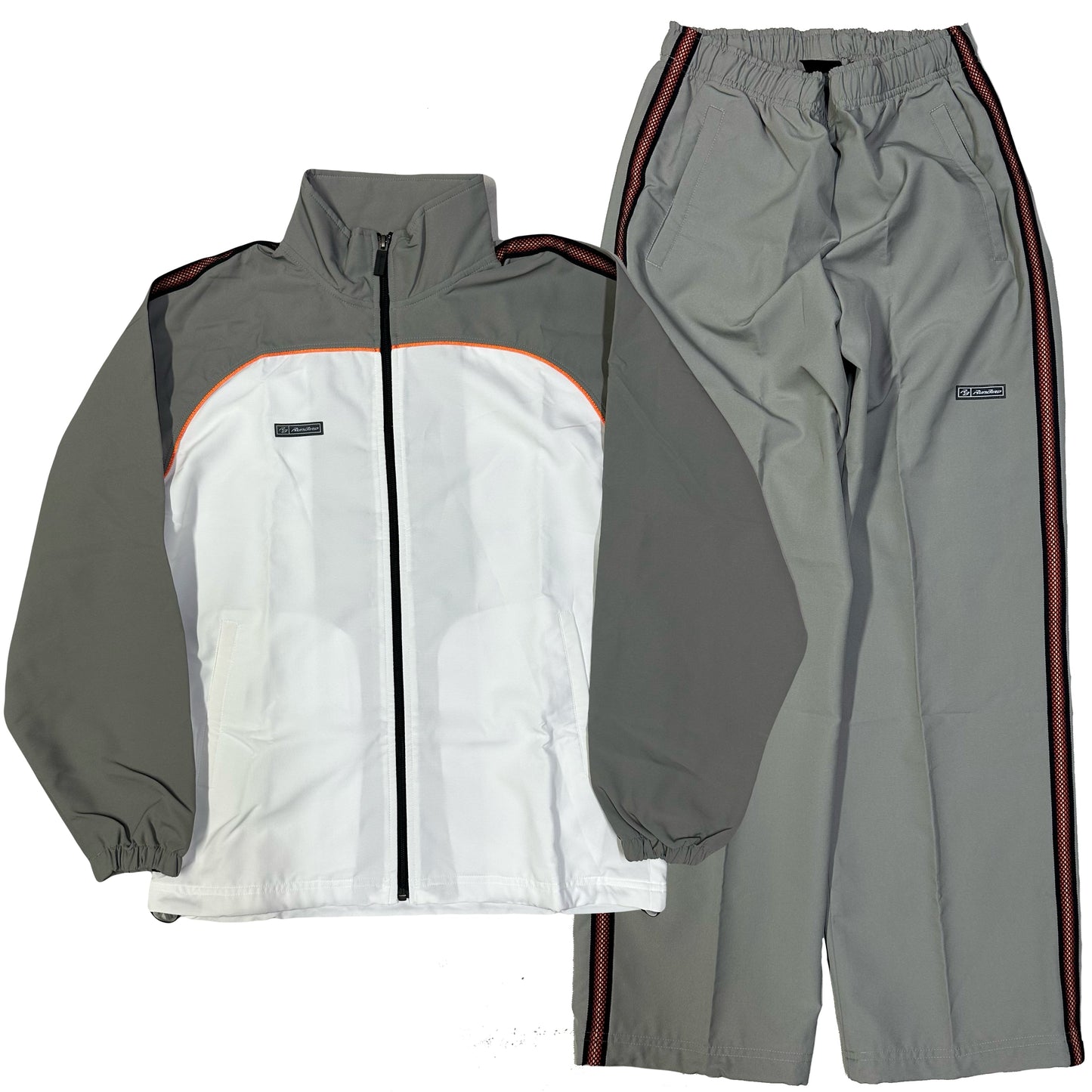 Mizuno Run Bird Tracksuit In Grey & White ( S )