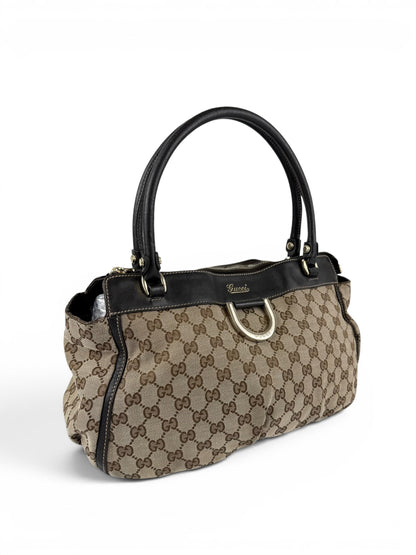 Vintage 90s Gucci Monogram GG Handbag | O/S, Brown