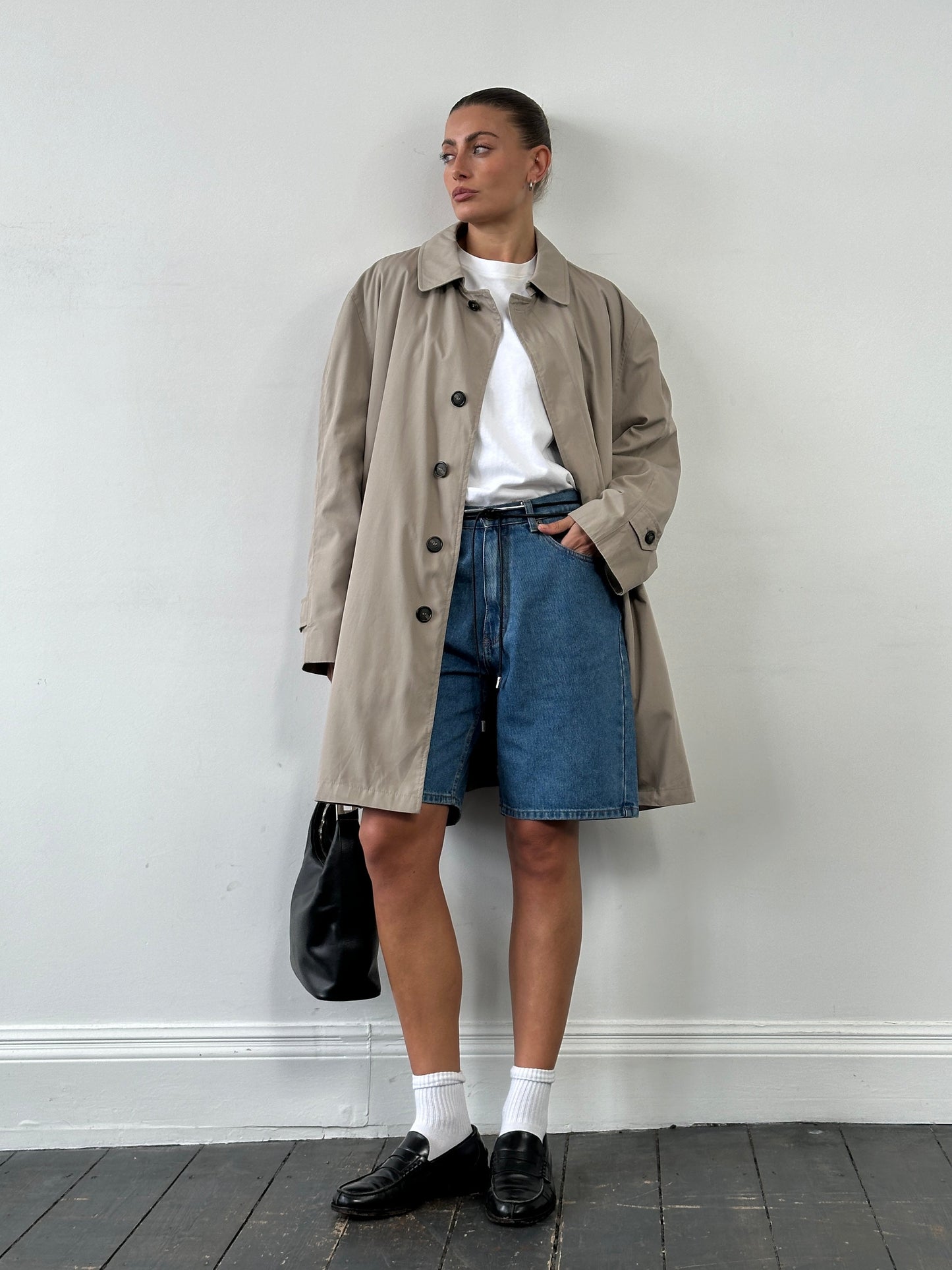 London Fog Cotton Single Breasted Trench Coat - XL