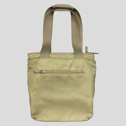 Prada Milano 00’s Nylon Tote Shoulder Bag | O/S, Cream
