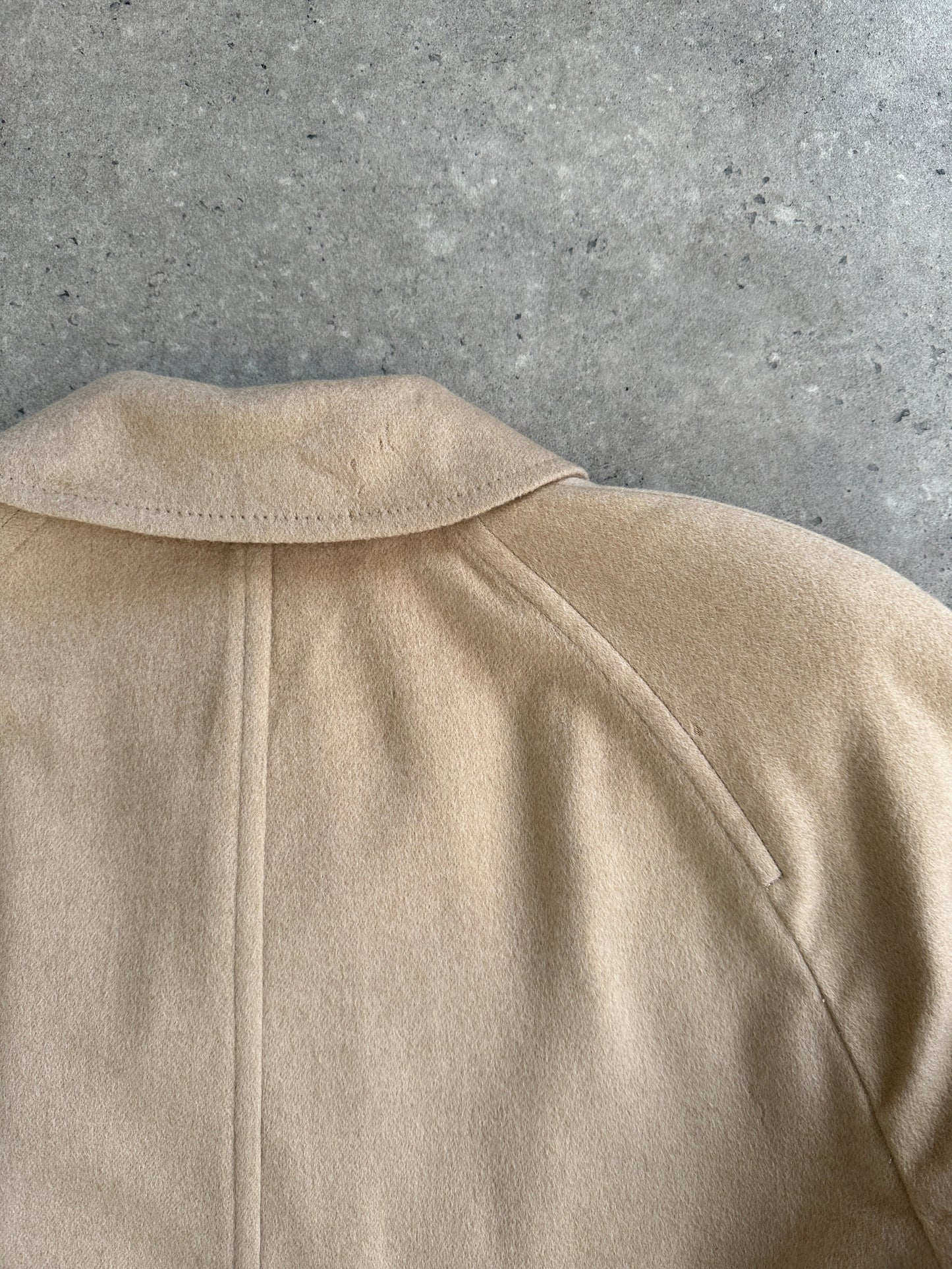 Burberry Pure Cashmere Double Faced Single Breasted Coat - L