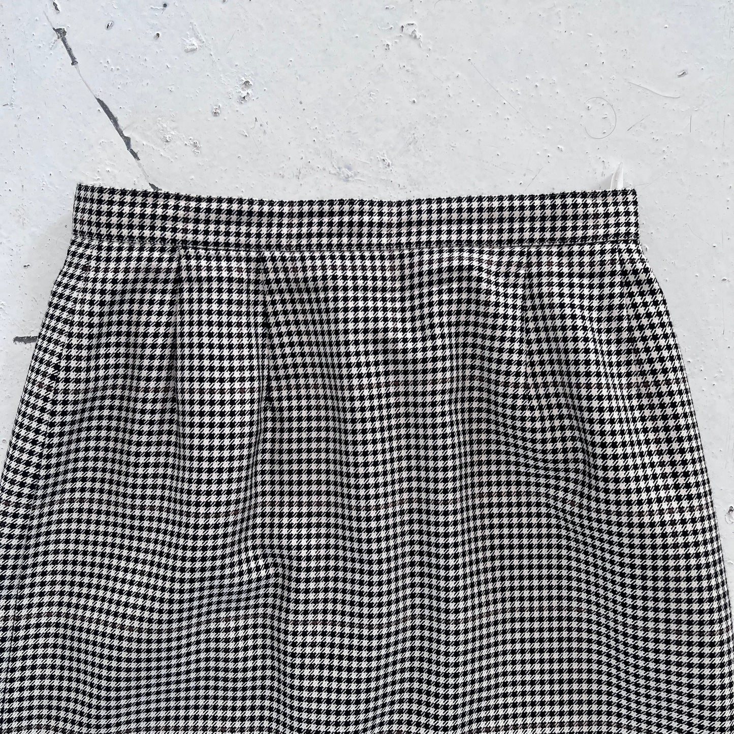 1990s Burberry skirt | Checkered, Black and White