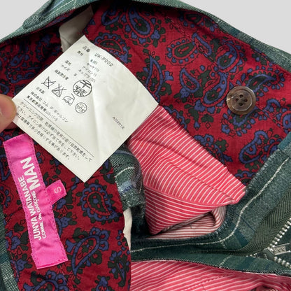 Junya Watanabe by CDG 2012 Checkered Mohair Wool Shorts - S | Default Title, Multicoloured