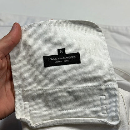 Comme Des Garçons Homme Plus 1994 Cotton Gilet Vest Jacket - M | Default Title, White