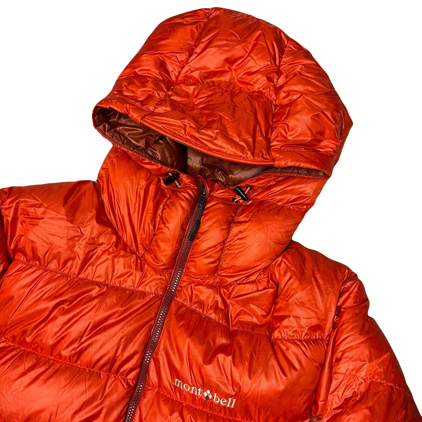 Montbell Puffer Jacket In Orange & Red ( M )