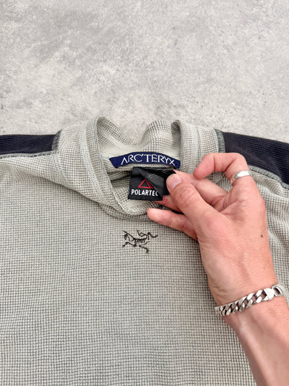 arcteryx 1998 delta lt polartec waffle knit long sleeve top (s) | Default Title, Multicoloured