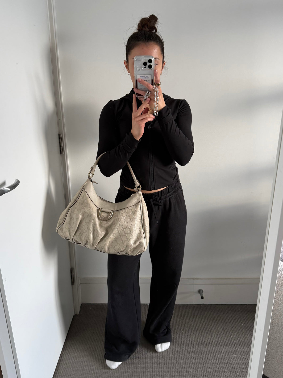 2000s Gucci Guccissima Large D-Ring Shoulder Bag | O/S, Multicoloured