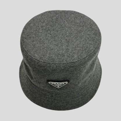 Prada Milano Wool Bucket Hat - M/L