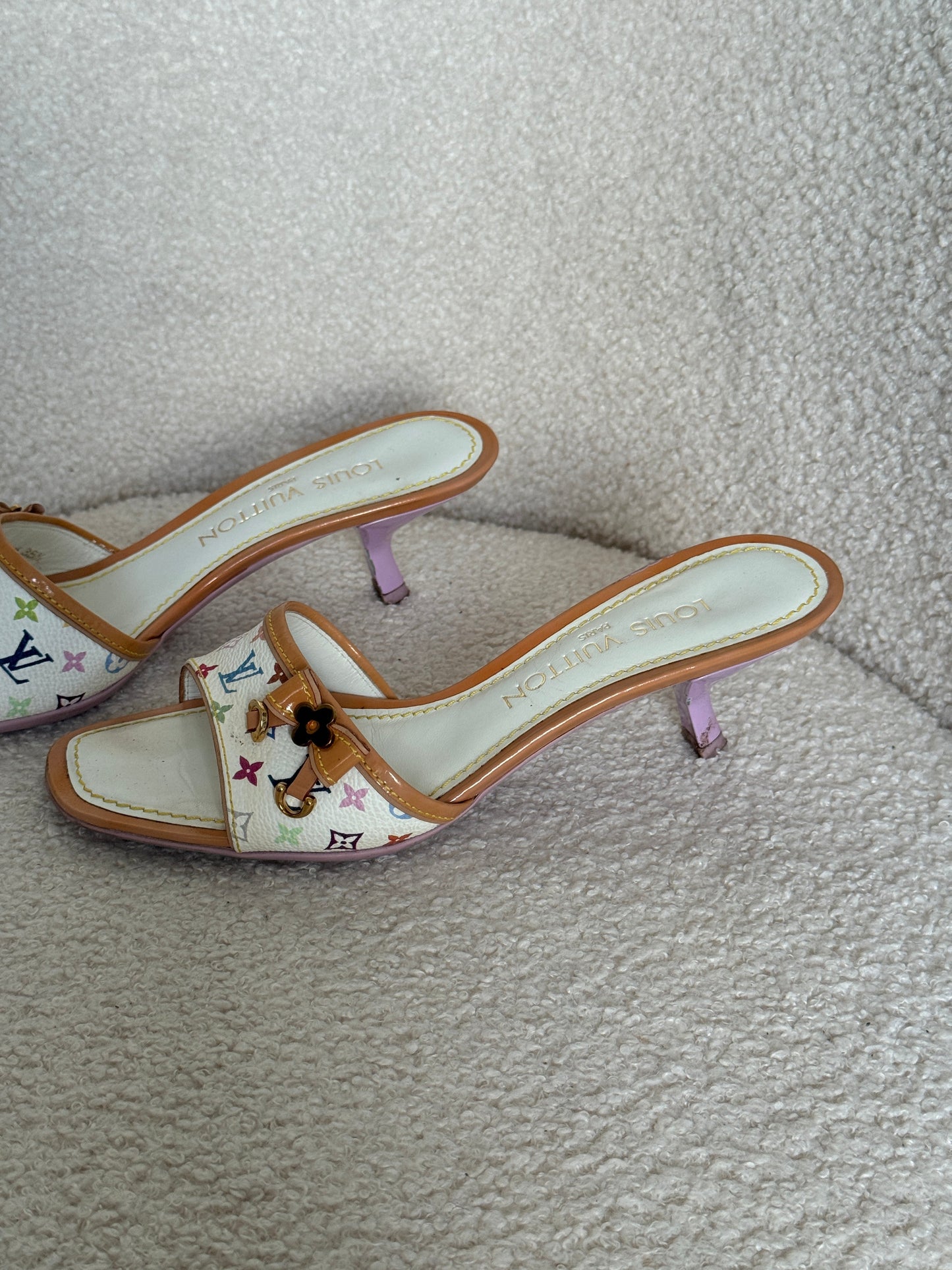 Vintage 2000s Louis Vuitton Takashi Murakami Heels / EU35.5 | DEFAULT TITLE, Multicoloured
