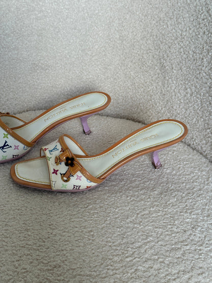 Vintage 2000s Louis Vuitton Takashi Murakami Heels / EU35.5 | DEFAULT TITLE, Multicoloured