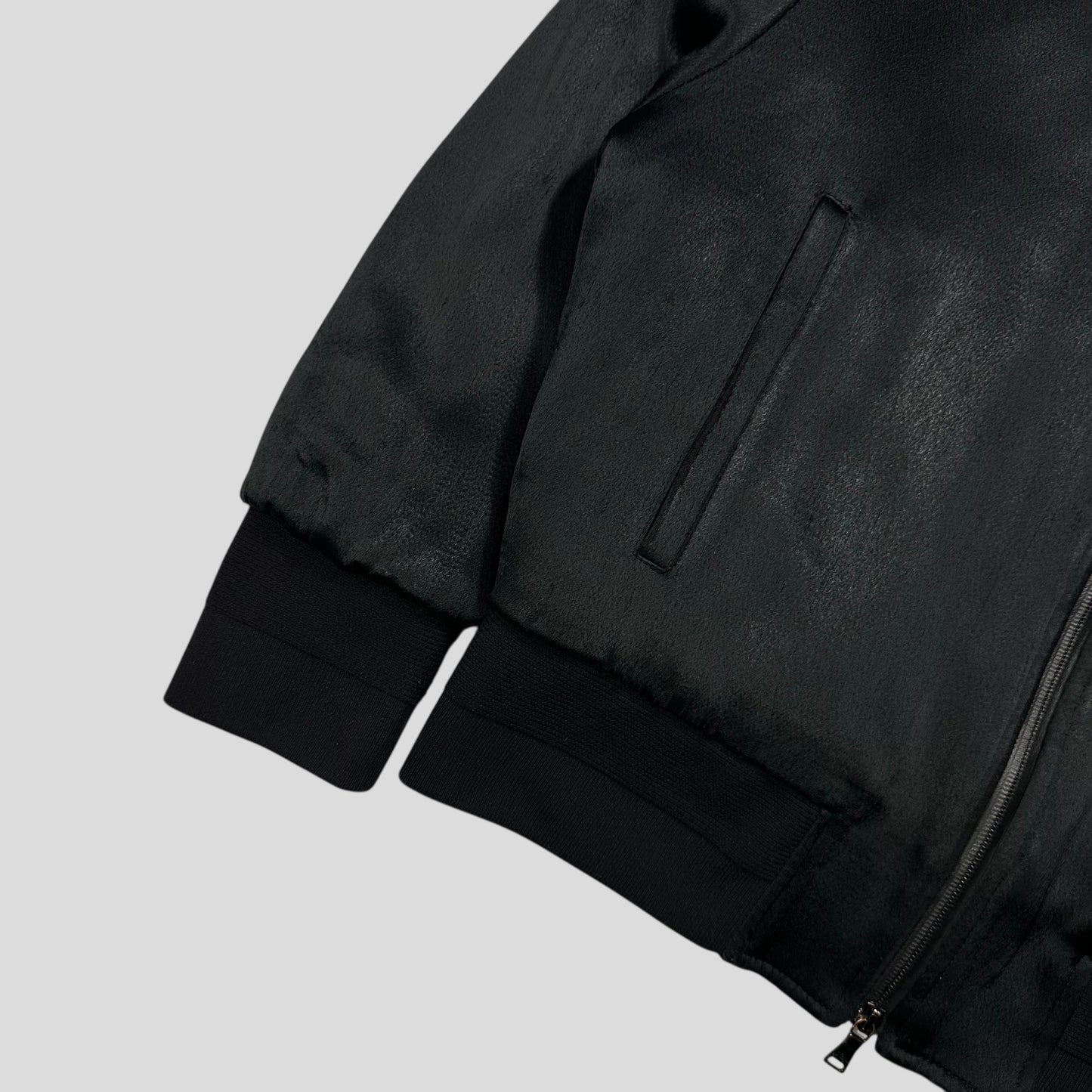 Neil Barrett Textured Viscose Italian Padded Bomber Jacket - S/M