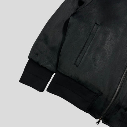 Neil Barrett Textured Viscose Italian Padded Bomber Jacket - S/M