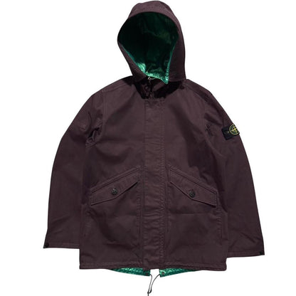 Stone Island Reversible Spaceman Jacket | Medium, Metallic Green, Brown