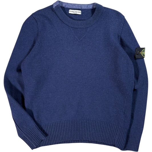 Stone Island 2009 Navy Wool Knit Jumper M | Medium, Navy