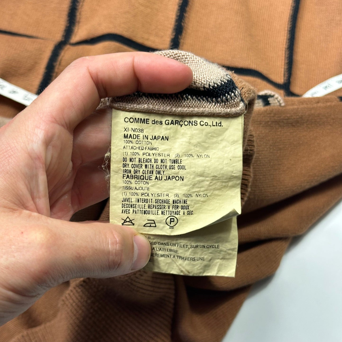 Comme Des Garçons Homme Plus 2002 Reconstructed Grid Knit - L (M)