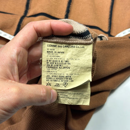 Comme Des Garçons Homme Plus 2002 Reconstructed Grid Knit - L (M) | Medium, Brown