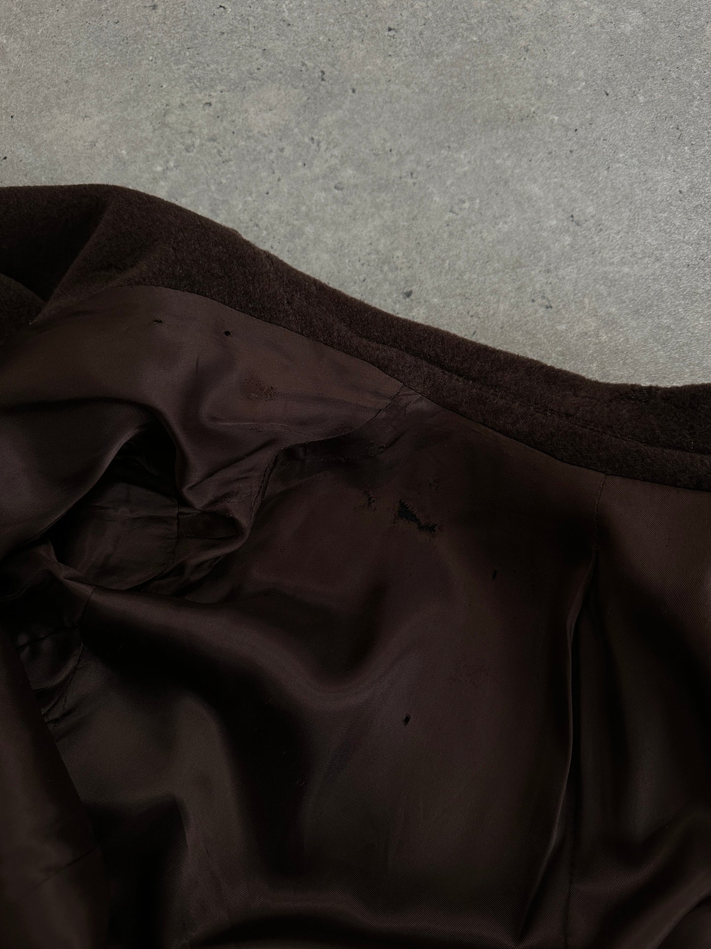 Moschino 1980s Wool Cashmere Double Breasted Coat - XL