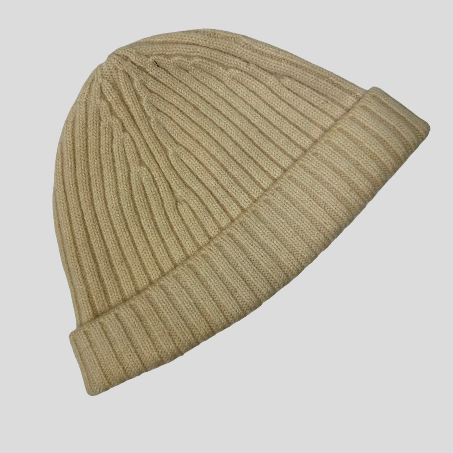 Prada Sport 00’s Cream Ribbed Fisherman’s Beanie - S/M