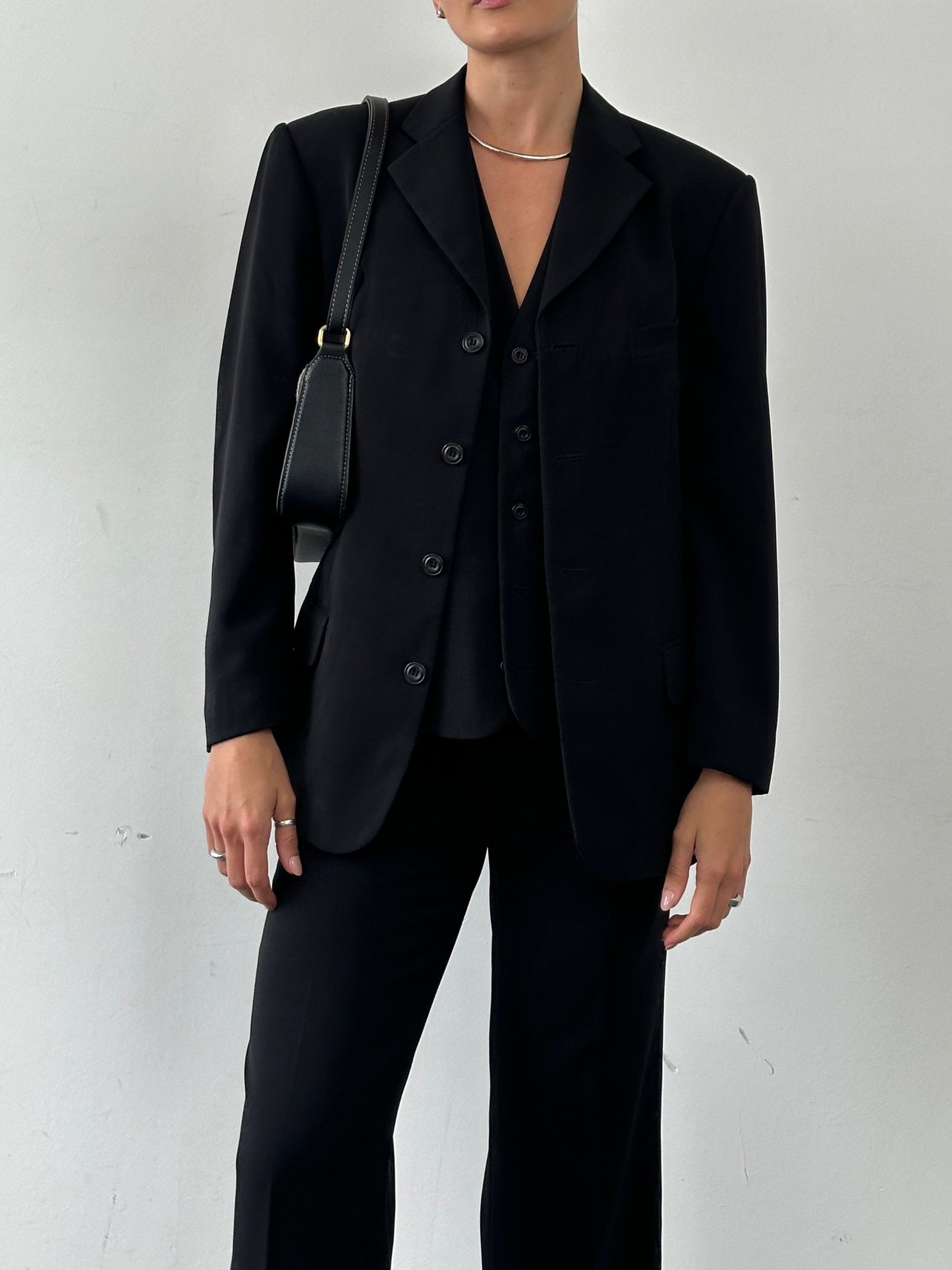 Vintage Single Breasted Three Piece Suit - 36R/W28