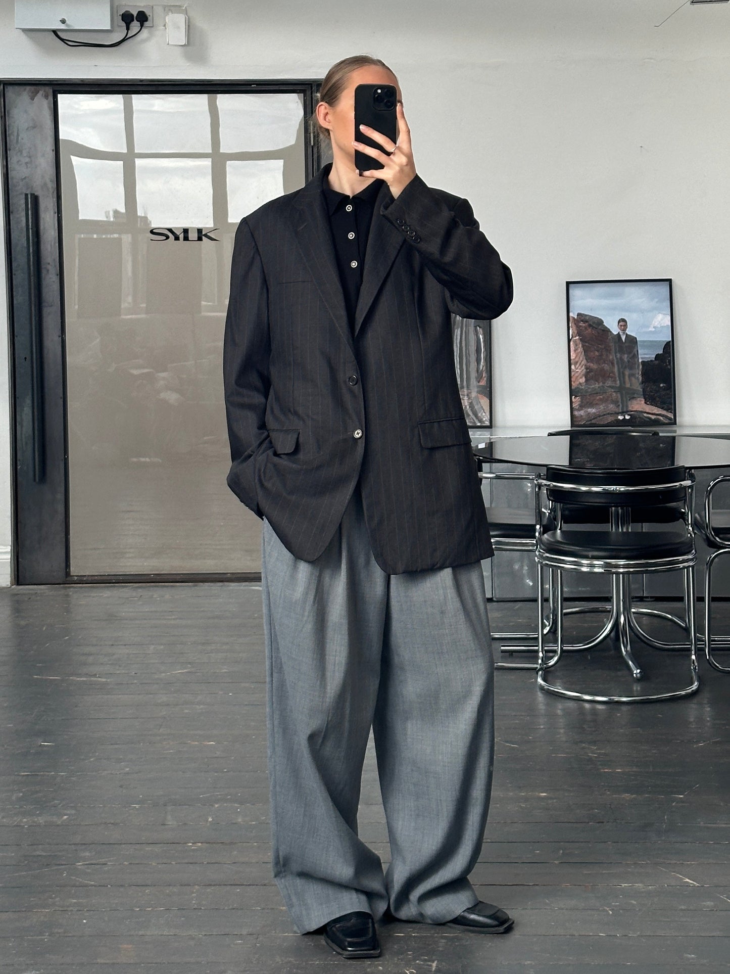 Hickey Freeman x Loro Piana 1990s Pure Tasmanian Wool Single Breasted Blazer - 42L/XL