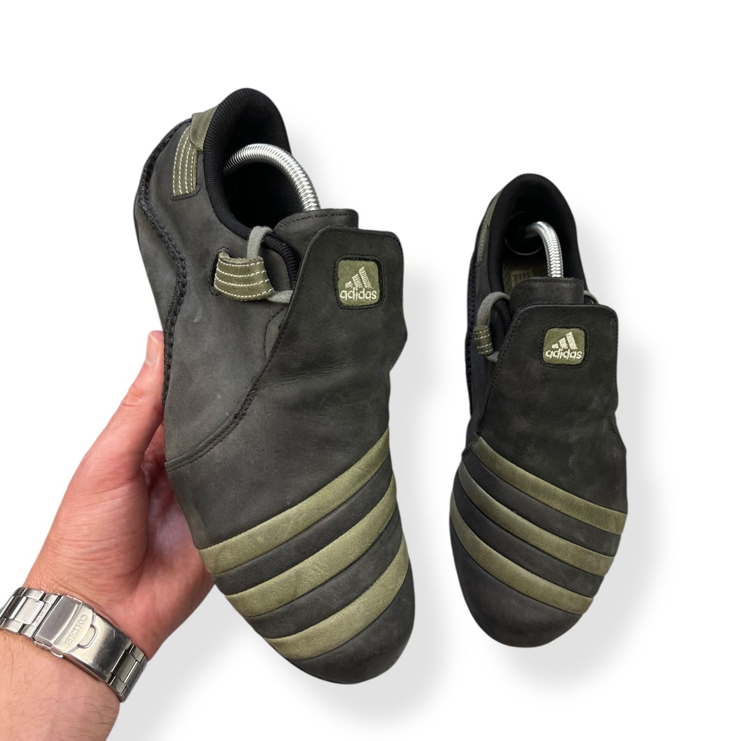2007 Adidas Mactelo Leather Grey/Khaki (UK9) | Default Title, Multicoloured
