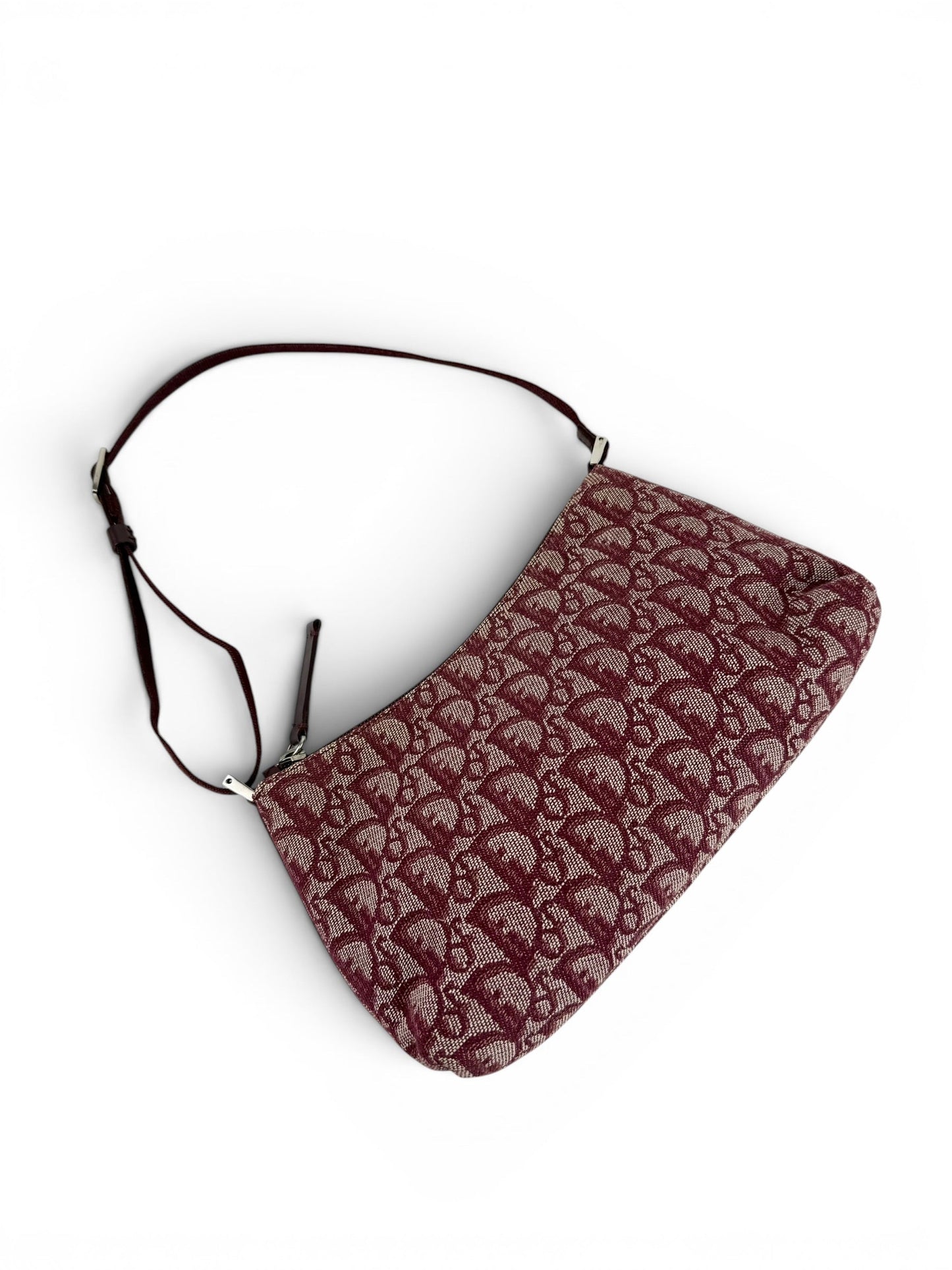 2011 Christian Dior Bordeaux Red Monogram Shoulder Bag | O/S, Multicoloured