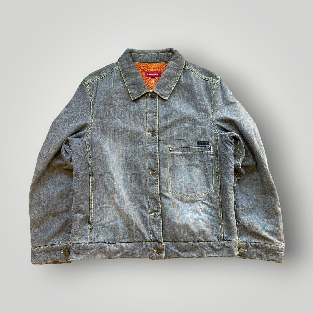 2000's Edwin Technicals Denim Jacket XL | O/S, Grey