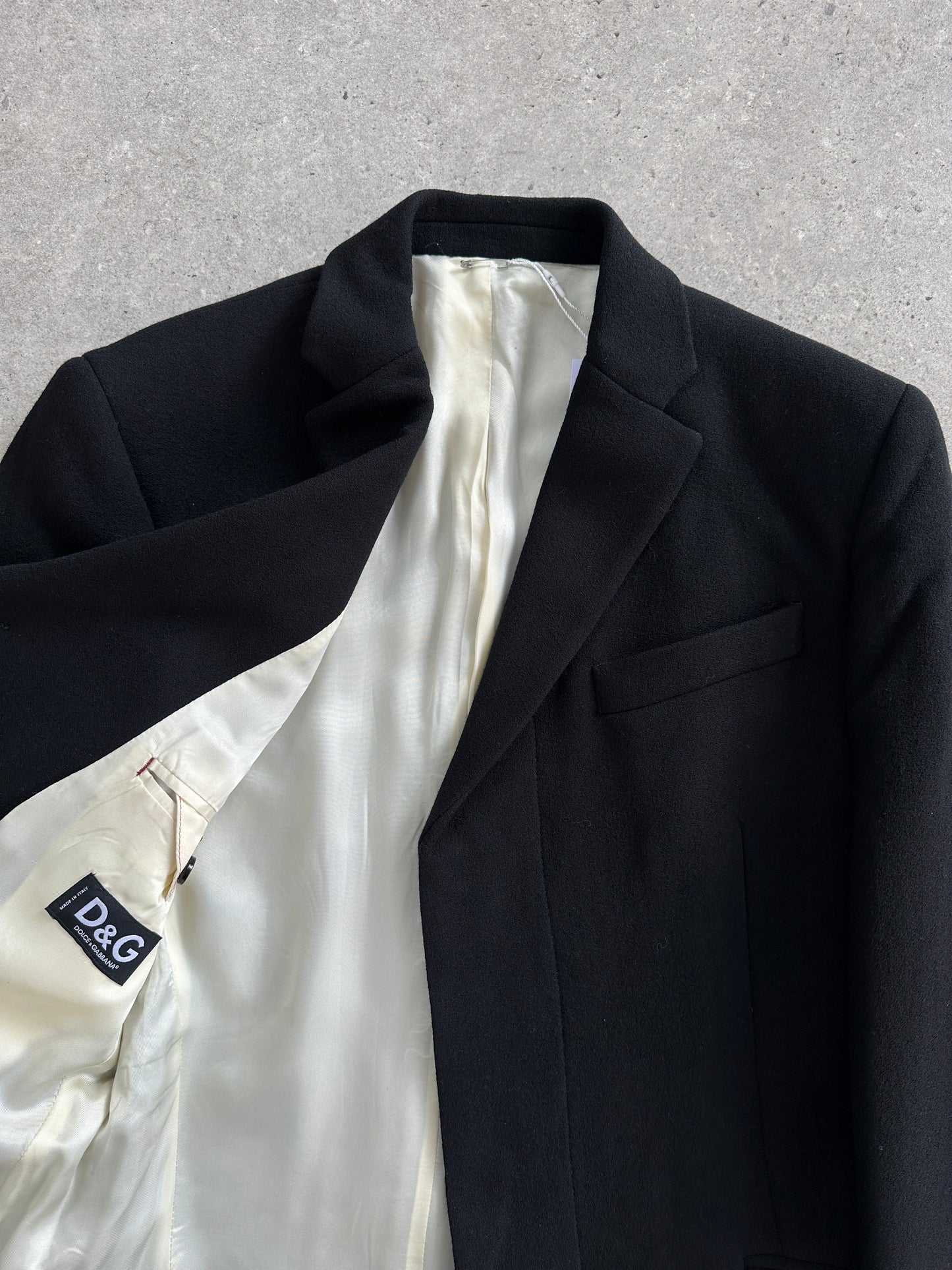 Dolce & Gabbana D&G Pure Wool Single Breasted Coat - M